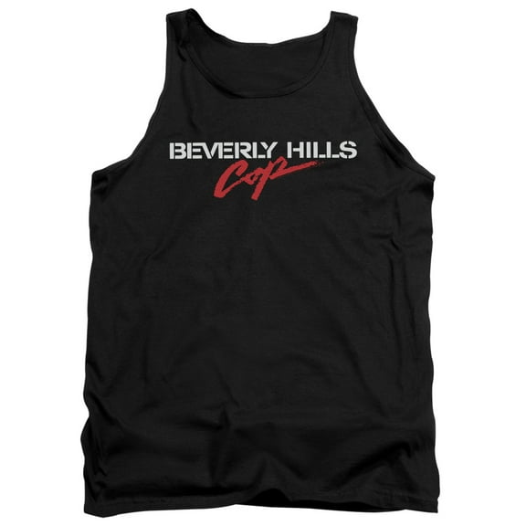 Beverly Hills Cop Logo Adult Tank Top Black
