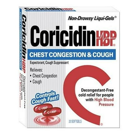Coricidin HBP Chest Congestion - Cough Liqui-Gels 20 Liqui-Gels