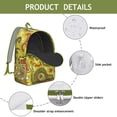 thumbnail image 4 of Paisley Design Student Backpack Bohemian Chic, Durable School College Bookbag with Laptop Compartment, Lightweight Daypack for Campus, Perfect Gift for Women and Teens, 4 of 5