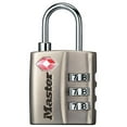 thumbnail image 1 of TSA-Accepted Set-your-own Padlock Nickel, 1 of 4