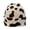 beige cow, variant on Unisex Skull Cap for Adult Autumn Cow Pattern Knitted Hat Winter Party Photography Props Cartoon Cheetah Knitted