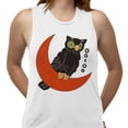 thumbnail image 2 of Vintage Halloween Owl Women's Muscle Tank Large White, 2 of 5