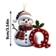 thumbnail image 1 of Adornos navideños personalizados con letras 2025 | Colgante acrílico para decorar el árbol | Adornos navideños personalizables para la decoración del hogar, 1 of 6