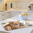 thumbnail image 6 of Leopard Baby Dish Drying Mat Dish Drainer Rack Mats Water Absorbent Non-Slip Easy Clean Heat Resistant for Kitchen Counter, 6 of 8
