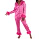 thumbnail image 1 of Conjunto de pijama navideño de 2 piezas para mujer, ropa de dormir de manga larga con Flapper y solapa, camisa con botones, Tops y pantalones, ropa de noche, 1 of 4