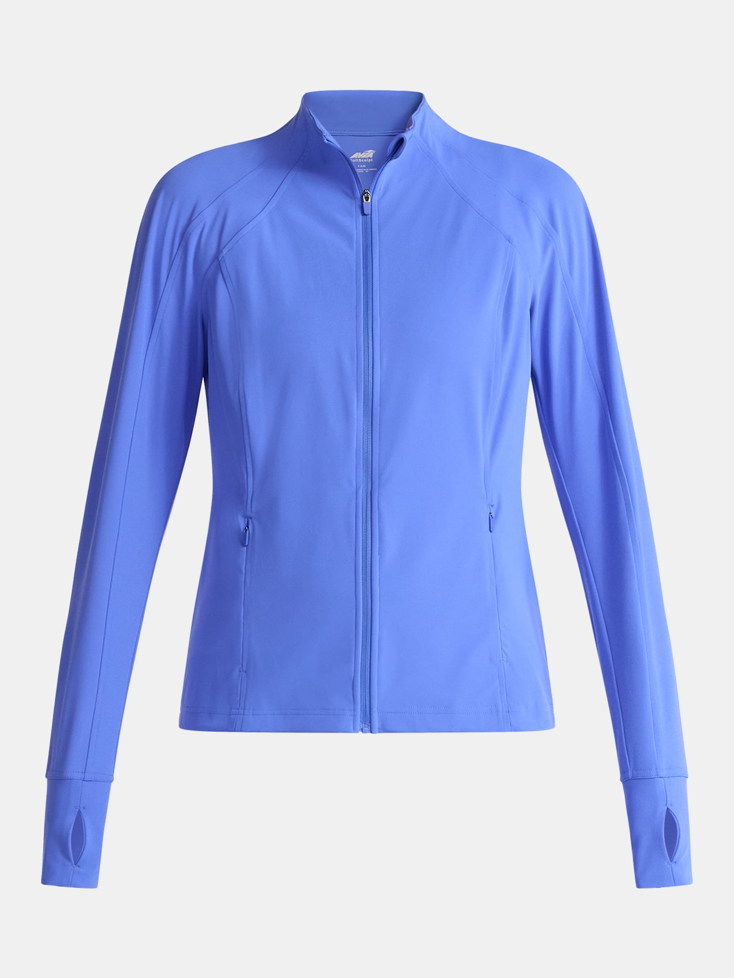 Avia Women's and Women's Plus SoftSculpt Zip Up Active Jacket, Sizes XS-4X