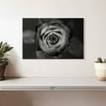 thumbnail image 2 of Elephant Stock Black White Rose Wall Art - Horizontal Canvas Wall Art - Living Room Wall Decor - Floral And Botanical Canvas - Black And Gray Decor - 12" x 8", 2 of 4