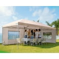 thumbnail image 6 of Quictent 10'x20' Easy Pop up Canopy Instant Party Wedding Tent Outdoor Canopy (Beige), 10 ft, 6 of 7