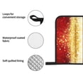 thumbnail image 4 of Naloa Red Gold Glitter Oven Mitts and Pot Holders 4 pcs Set, Cooking Baking Grilling Kitchen Oven Glove for Cooking, 4 of 6