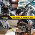 thumbnail image 4 of Guantes de trabajo de seguridad COOLJOB resistentes a cortes, nivel A4, gris, tamaño grande, 4 of 5
