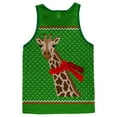 thumbnail image 2 of Ugly Christmas Sweater Big Giraffe Scarf Adult Mesh Jersey White-Kelly SM, 2 of 2