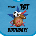thumbnail image 4 of Inktastic 1st Birthday All Stars Boys Baby Bib, 4 of 4