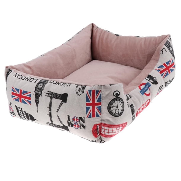 Lavable Corto De Perro Gato Sofá Nest Kennel Cama Casa De Mascotas Impresión de coches