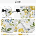 thumbnail image 5 of Summer Lemon Kitchen Curtains, Yellow Fruits Botanical Spring Floral Light Filtering Window Curtain Panels, 2Pcs Rod Pocket Window Treatments Set for Study Room Bathroom Bedroom 52x54 Inches, 5 of 9