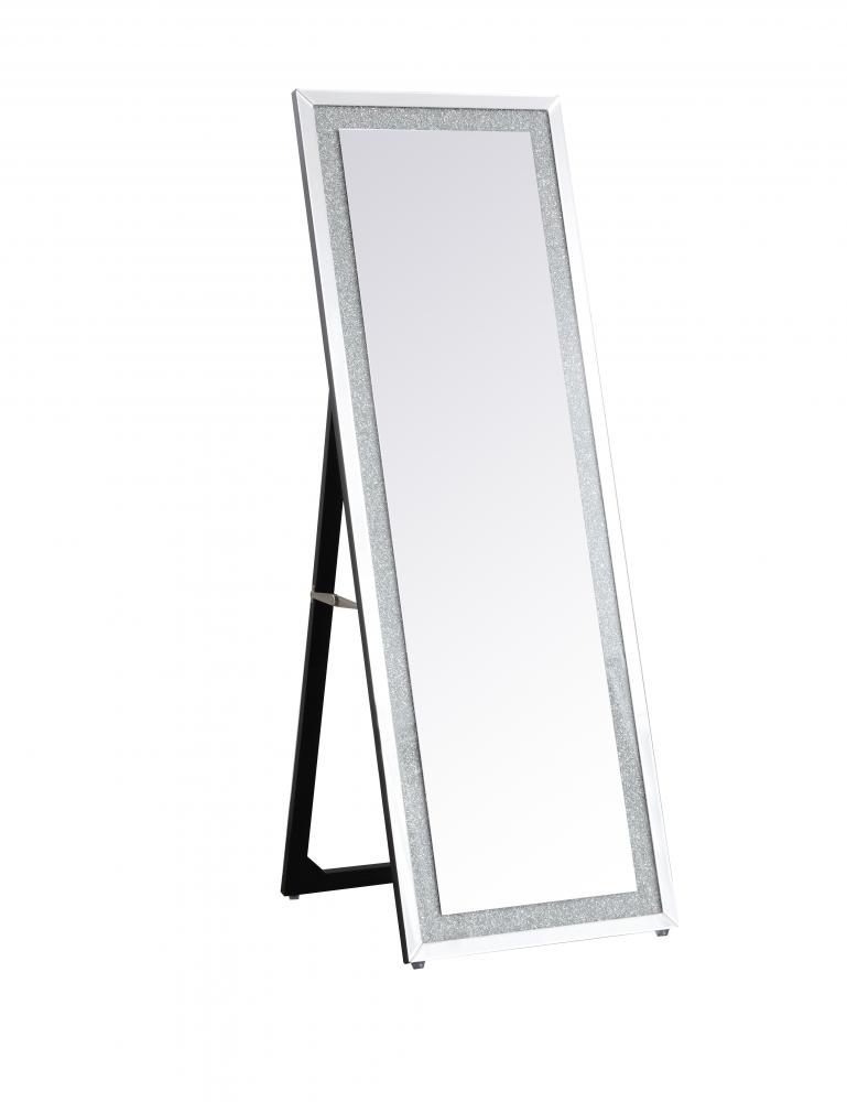 Sparkle 22 in. Contemporary Standing Full length Clear Crystal Mirror