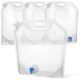 thumbnail image 1 of 4 Pcs Collapsible Water Containers Water Jugs Water Bottles with Spout for Sports Camping Riding Hiking, 1 of 8