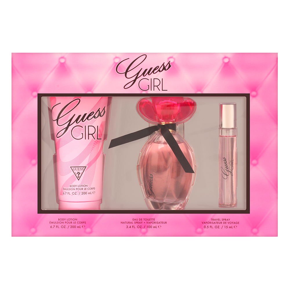 GUESS Guess Guess Girl 3 Piece Gift Set 3.4 Oz Eau De Toilette