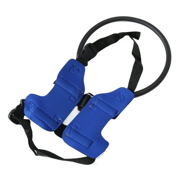 Blind Dog Harness Guiding Device, Adjustable Buckle Strap Blind Dog Halo Blind Dog Bumper Collar, Help For Blind And Poor Vision Dogs To Avoid Accidents And Build Confidence, Blue