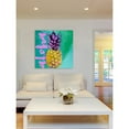 thumbnail image 4 of Marmont Hill Pineapple Aloha Painting Print on Wrapped Canvas, 4 of 7