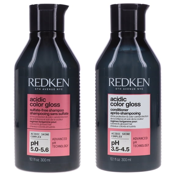 Redken Acidic Color Gloss Sulfate-Free Shampoo 10.1 oz & Conditioner 10.1 oz Combo Pack