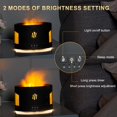 thumbnail image 3 of Flame Diffuser-Volcano Diffuser-with Remote Control, Bluetooth Speaker & White Noise Function, Flame humidifier fire Diffuser for Bedroom Home Office Yoga Gym, 3 of 6