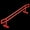 Red, variant on M and K Metal Designs LLC Grind Right Fingerboard Rail - Square 5 Stair Kink Rail Black