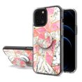 thumbnail image 5 of For Samsung Galaxy S23 Ultra Elegant Pattern Design Bling Glitter Hybrid with Ring Stand Pop Up Finger Holder Kickstand Phone Case Cover by Xpression - Marble Pink, 5 of 9