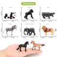 thumbnail image 5 of Volnau Mini Safari Animal Toys Figures 12PCS Wild Figurines Miniature for Toddler Kids Birthday Gift, 5 of 9
