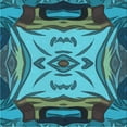 thumbnail image 1 of Ahgly Company Machine Washable Indoor Square Transitional Bright Turquoise Blue Area Rugs, 4' Square, 1 of 7