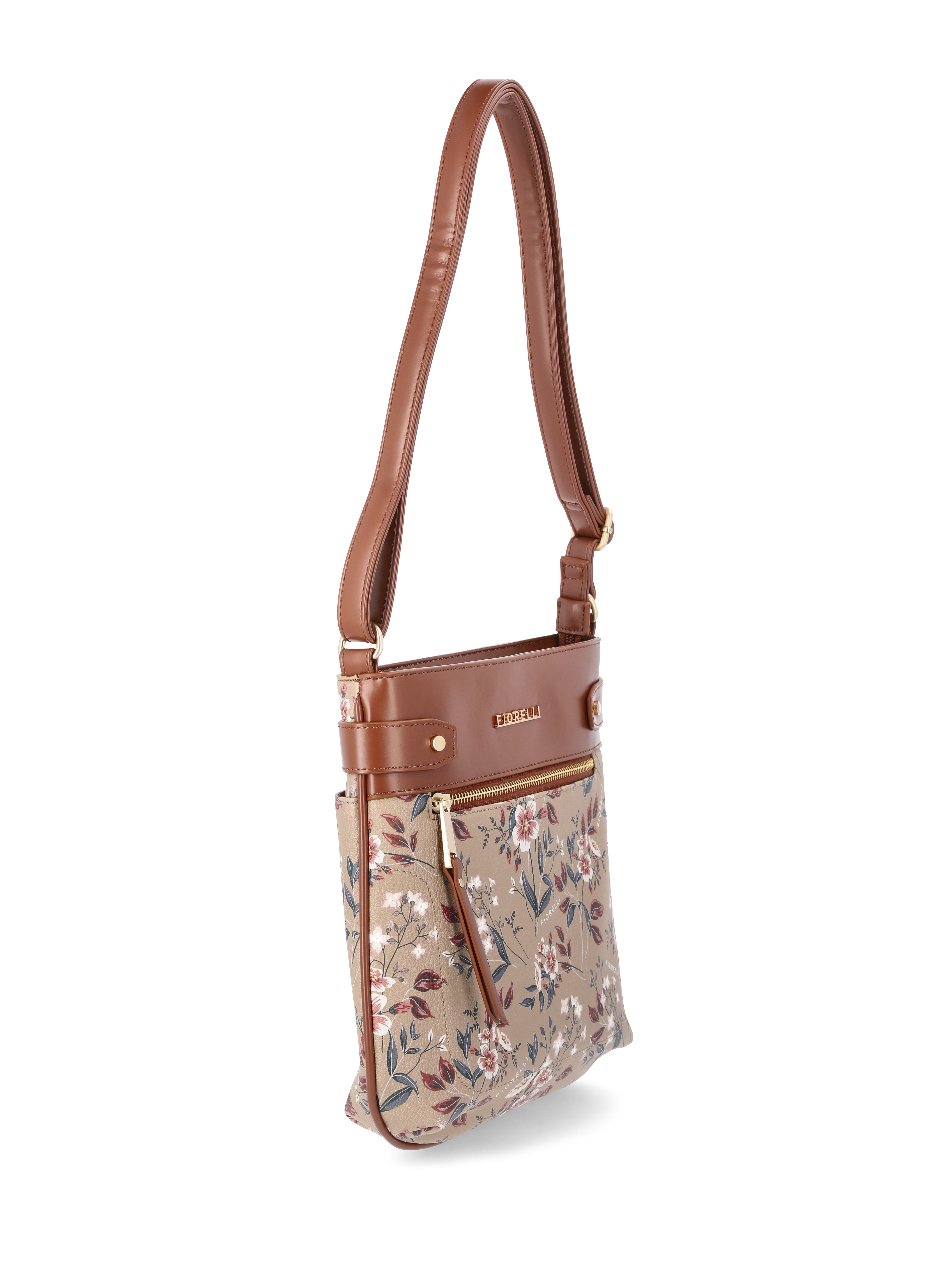 Fiorelli Women's Lila Crossbody Handbag, Brown Floral