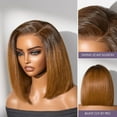 thumbnail image 4 of LUVME 10" All-Day Comfort Wig Ombre Ginger Blunt Cut Bob Glueless Minimalist HD Lace Wig Pre-Cut Lace for Women, 4 of 9