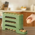 thumbnail image 5 of Multi-Layer Transparent Egg Dispenser for Refrigerator, Sliding Space-Saving Egg Storage Rack, Automatic Slide-Out Design, Kitchen Egg Holder, Secure and Easy-to-Clean Organizer, 5 of 5