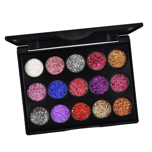 Cosmético profesional de de ojos del sombreador de ojos del maquillaje, impermeable y duradero 01 Jinwen Paleta de sombras de ojos con brillo