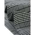 thumbnail image 6 of INSPIRE CHIC Women's Plaid Button Closure Elastic Waist Back Ruffle Fishtail Skirt XL Black White, 6 of 6