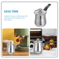 thumbnail image 3 of KAKOWELY turkish coffee pot Stainless Steel Turkish Coffee Pot With Lid And Long Handle 180ml For Milk Frothing And Butter Melting Small Sauce Pan Stove Top Pot For Camping And Home Use, 3 of 4