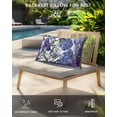 thumbnail image 4 of Pack of 2 Outdoor Lumbar Pillow Covers 11x16 Inch, Spring Flowers Waterproof Throw Pillow Covers Set, Purple Hydrangea Orchid Floral Country Decorative Cushion Cases for Patio Porch Car, 4 of 7