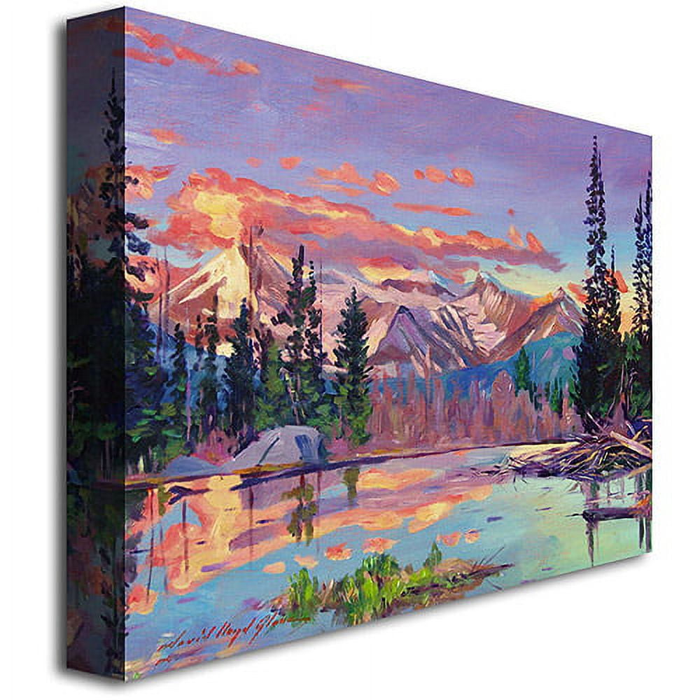 Trademark Art "Evening Serenity II" Canvas Wall Art by David Lloyd Glover