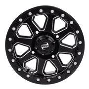 4/156 Uinta Beadlock Wheel 15x7 5.0 + 2.0 Milled/Black Compatible With Yamaha Wolverine RMAX 2 1000 LE 2021