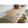 thumbnail image 6 of Yamazaki Home Dish Riser - 2 Sizes, White, Steel + Wood, Small, Supports 3.3 pounds, No Assembly, 6 of 7