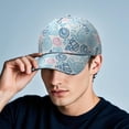 thumbnail image 6 of Starfish & Coral Unisex Baseball Cap - Structured 6-Panel Sun Hat with Adjustable Snapback Closure, 6 of 7