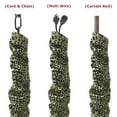 thumbnail image 2 of Royal Designs Fabric Cord and Chain cover with Touch Fastener - ideal for covering chandelier chains, wires and cables, Easy to Use, Leopard Black, 2 of 5