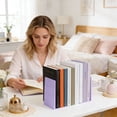 thumbnail image 6 of Bookends for Shelves 4 Pack, Book Ends, Book Stopper Dividers for Books, Book Holders for Home Office School Desk Supplies, Heavy Duty Bookends for Classroom Library Organization, 6 of 6