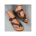 thumbnail image 6 of Women Summer Beach Sandals Comfortable Adjustable Buckle Cork Footbed, 6 of 7
