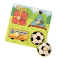 thumbnail image 1 of HILABEE Wooden Cartoon Puzzles Shape Matching Game for 2 3 4 Year Old Present, 1 of 8