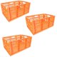 thumbnail image 1 of Charola Colapsable de iniciación MechaBox 3 Pzas 28kg 40x60x28cm Apilable y Colapsable Polietileno Color Naranja., 1 of 2