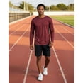 thumbnail image 4 of Real Essentials 4 Pack: Men's Dry-Fit UV Moisture Wicking UPF 50+ SPF Sun Protective Fishing Hiking Active Long Sleeve Shirt, 4 of 6
