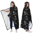 thumbnail image 2 of Wearable Blanket,Schnauzer Dog Hooded Wearable Flannel Blanket for Adults & Teens,Winter Poncho Shawl Wrap Cape Cozy Anti-Pill,50"x60", 2 of 5