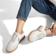 thumbnail image 7 of LUCKY STEP Womens Classic Retro Sneakers Non Slip Fashion Casual Shoes,Beige&Grey, 7 of 7