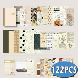 BUBABOX Vintage Scrapbook Kit, Aesthetic Scrapbooking Supplies Kit with  Bullet Junk Journal, A6 Grid Notebook with Graph Ruled Page DIY Gift for  Teen Girl Kid Women(Brown) 