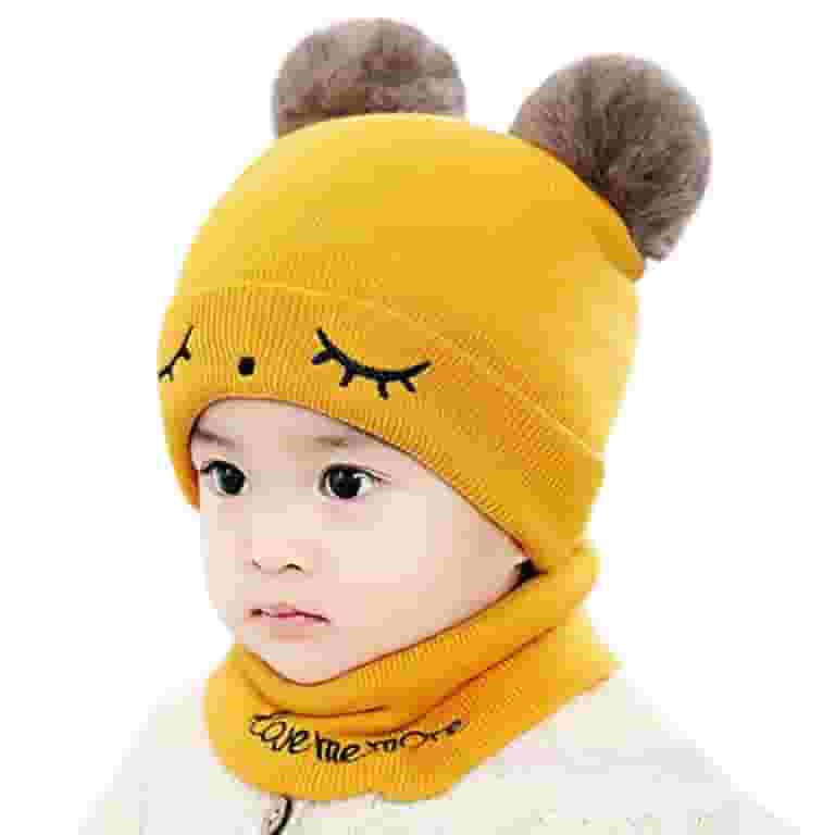 Winter Hat Infant Pilot Cap Warm Woolen Pilot Cap With Earflaps